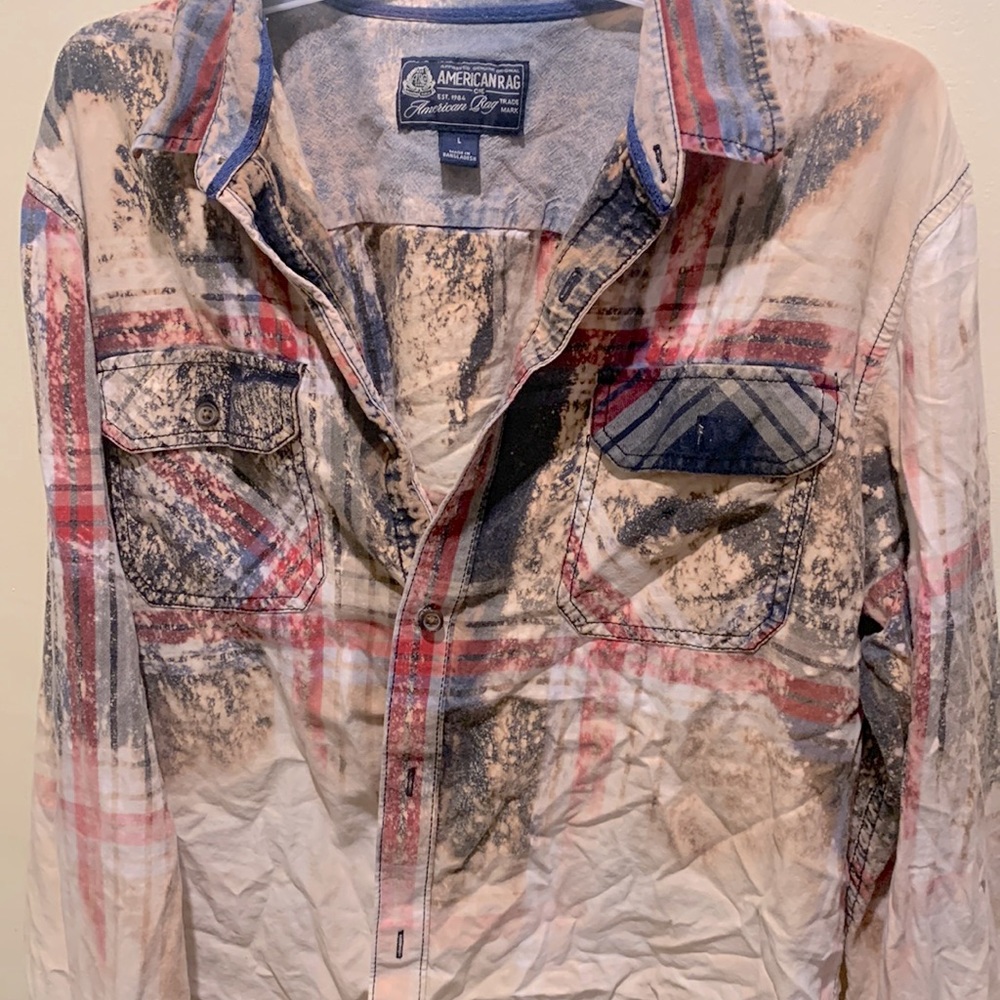 Hand made distressed flannel! One of a kind.